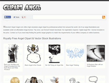 Tablet Screenshot of clipartangel.com